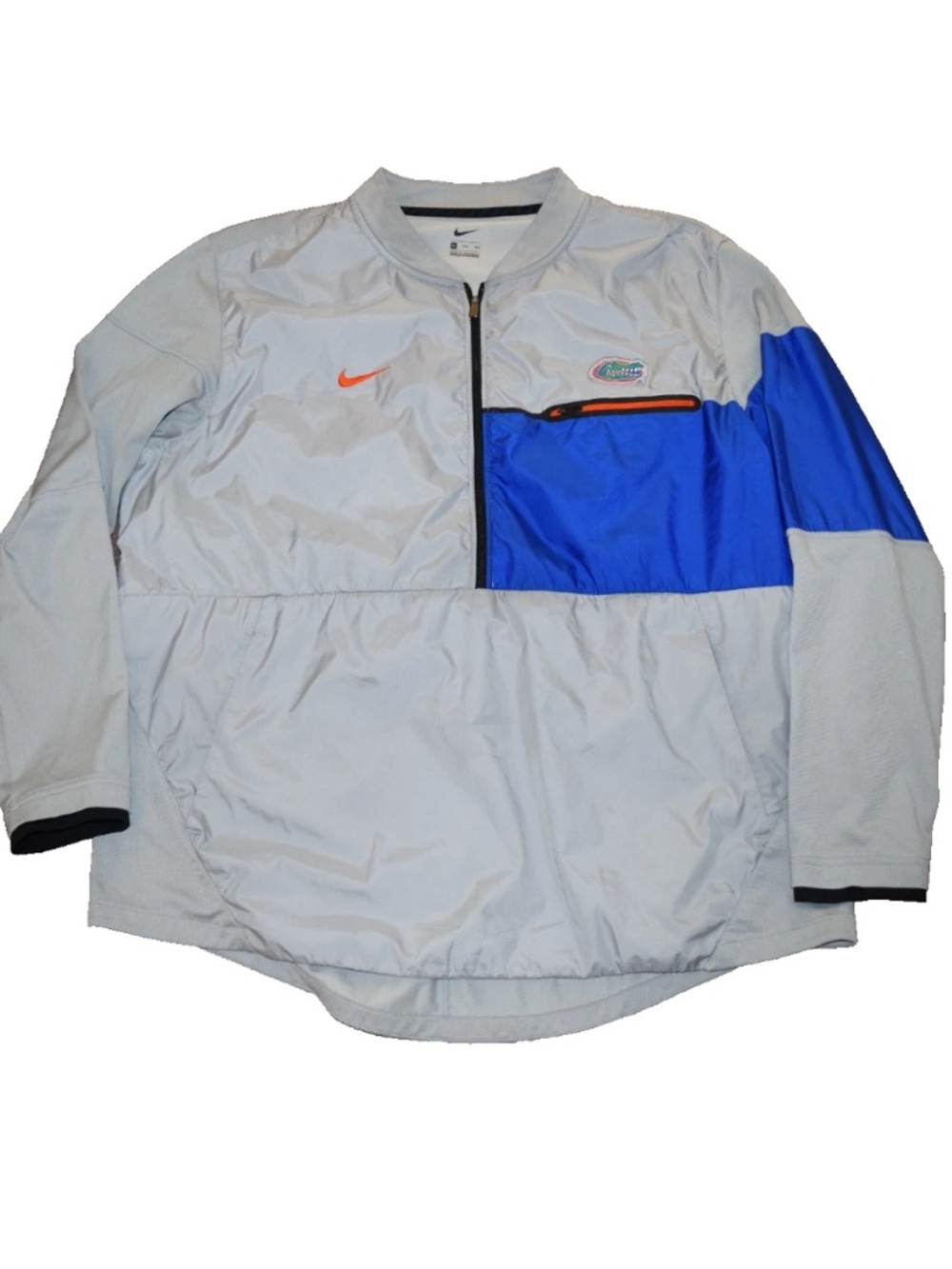 NIKE Florida Gators Pullover 1/2 Zip Jacket Shirt Windbreaker XXL Color Block